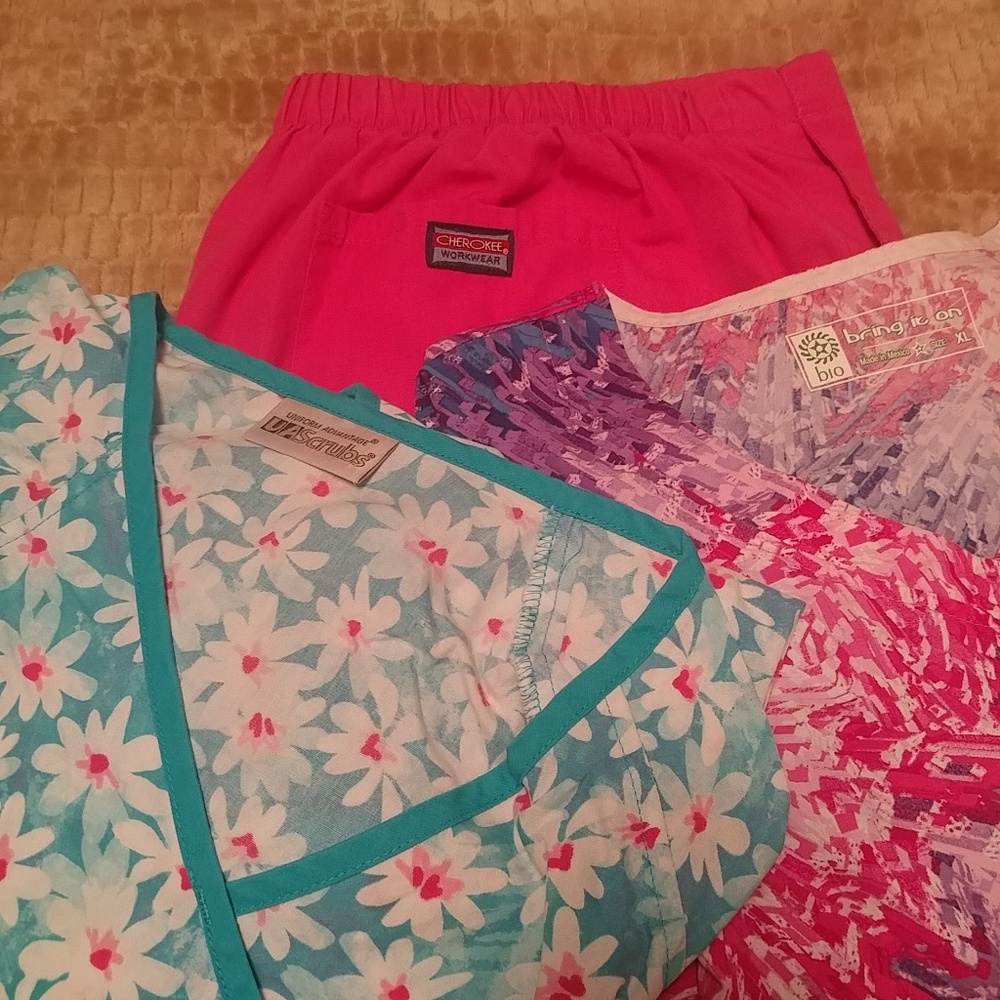 Printed medical scrubs